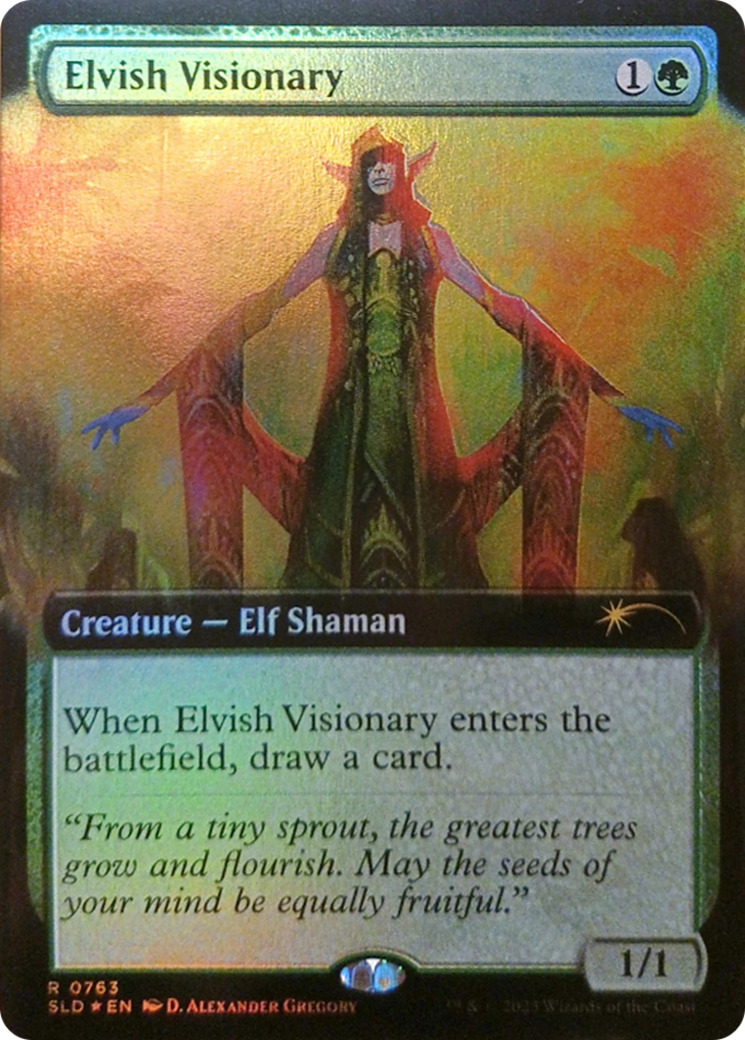 Elvish Visionary (Extended Art) [Secret Lair Drop Series] | Play N Trade Winnipeg