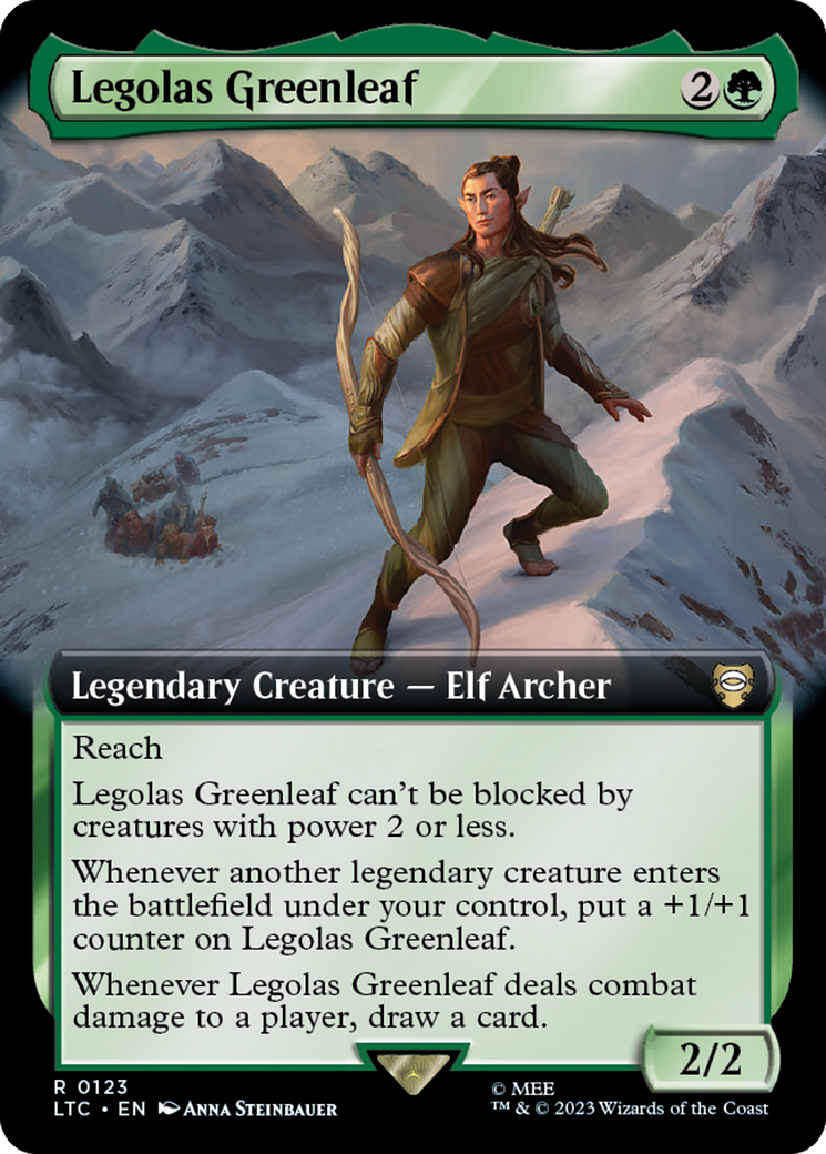 Legolas Greenleaf (Extended Art) [The Lord of the Rings: Tales of Middle-Earth Commander] | Play N Trade Winnipeg