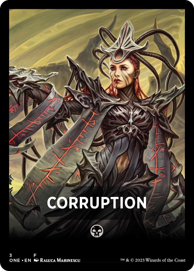 Corruption Theme Card [Phyrexia: All Will Be One Tokens] | Play N Trade Winnipeg