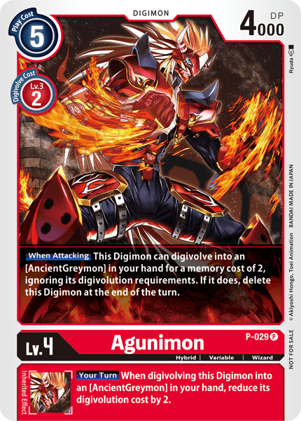 Agunimon [P-029] [Promotional Cards] | Play N Trade Winnipeg