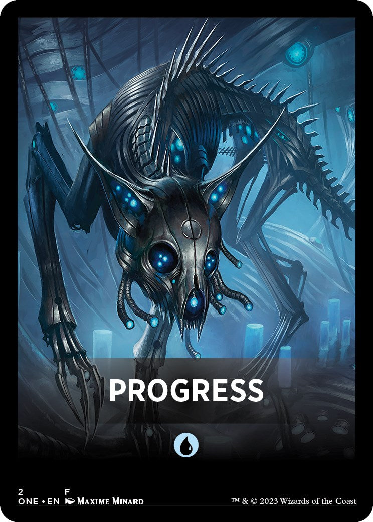 Progress Theme Card [Phyrexia: All Will Be One Tokens] | Play N Trade Winnipeg