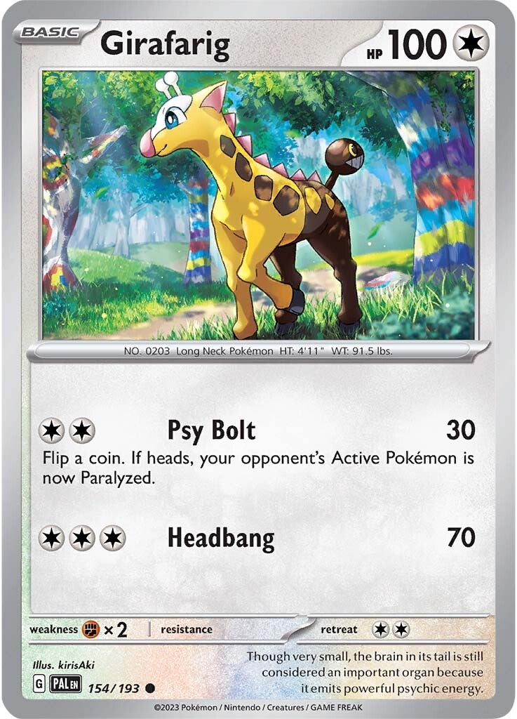 Girafarig (154/193) [Scarlet & Violet: Paldea Evolved] | Play N Trade Winnipeg