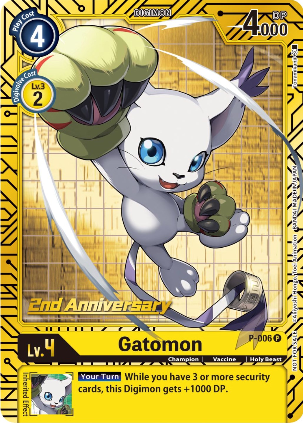 Gatomon [P-006] (2nd Anniversary Card Set) [Promotional Cards] | Play N Trade Winnipeg