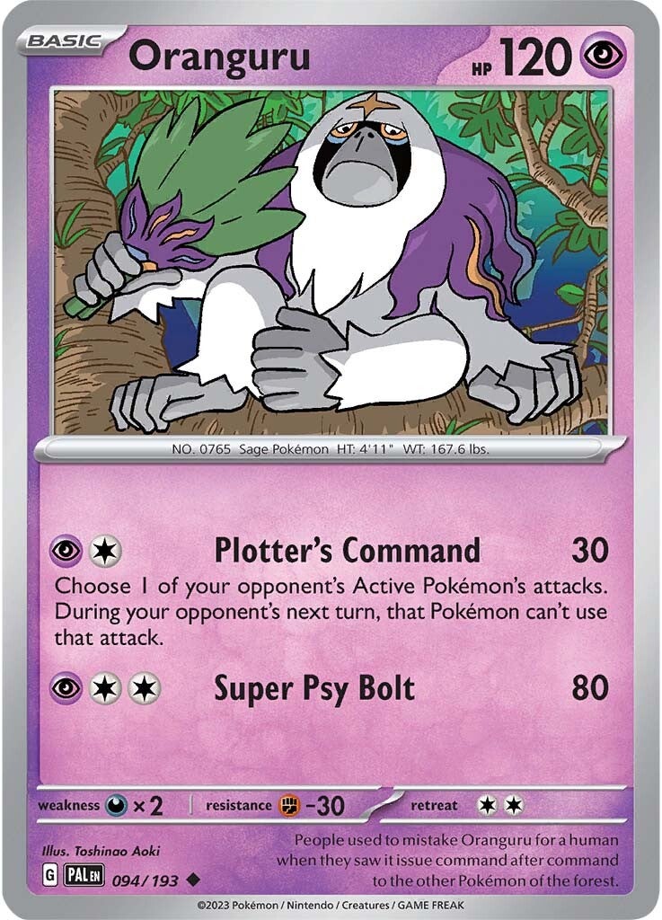 Oranguru (094/193) [Scarlet & Violet: Paldea Evolved] | Play N Trade Winnipeg