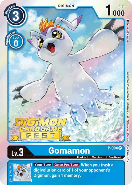 Gomamon [P-004] (Digimon Card Game Fest 2022) [Promotional Cards] | Play N Trade Winnipeg