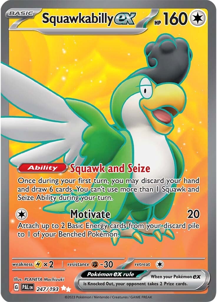 Squawkabilly ex (247/193) [Scarlet & Violet: Paldea Evolved] | Play N Trade Winnipeg