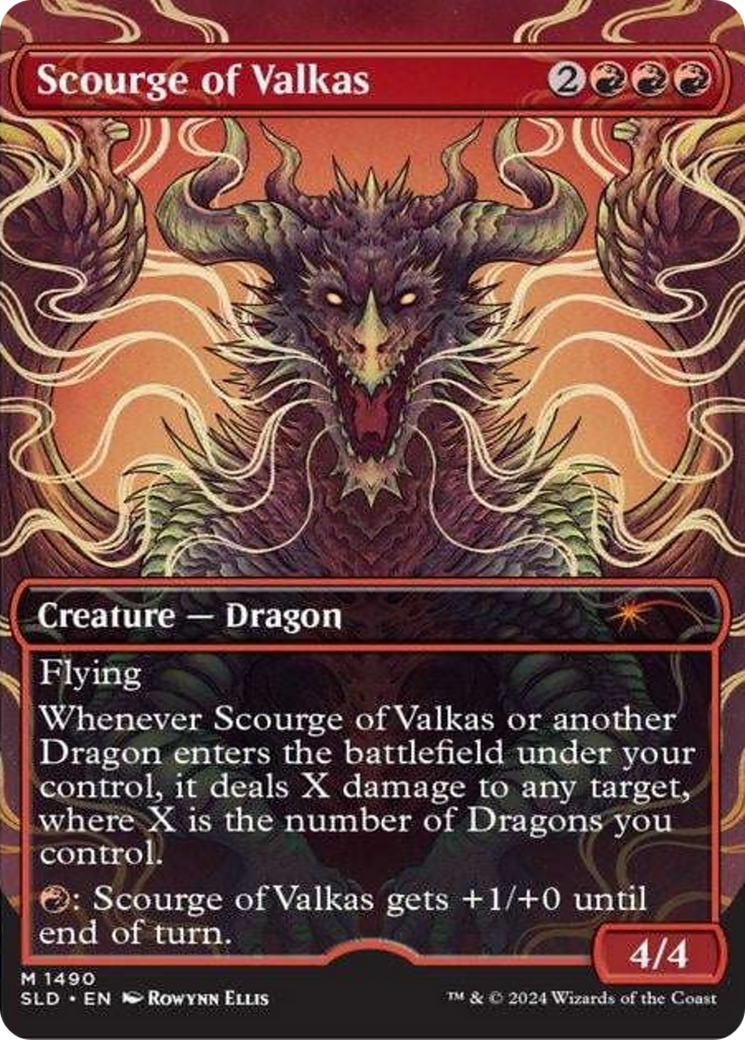 Scourge of Valkas (Rainbow Foil) [Secret Lair Drop Series] | Play N Trade Winnipeg