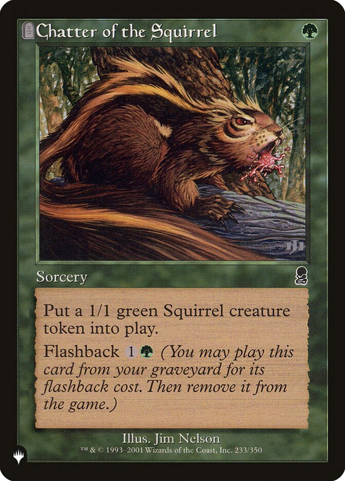 Chatter of the Squirrel [The List] | Play N Trade Winnipeg