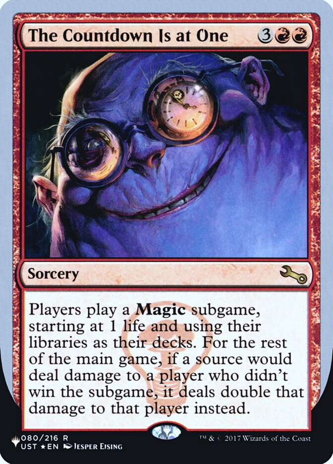 The Countdown Is at One (Unfinity Foil Edition) [The List] | Play N Trade Winnipeg