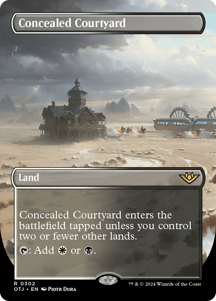 Concealed Courtyard (Borderless) [Outlaws of Thunder Junction] | Play N Trade Winnipeg