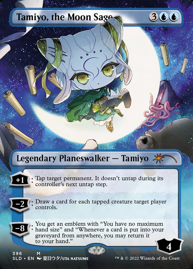 Tamiyo, the Moon Sage (Borderless) [Secret Lair Drop Series] | Play N Trade Winnipeg