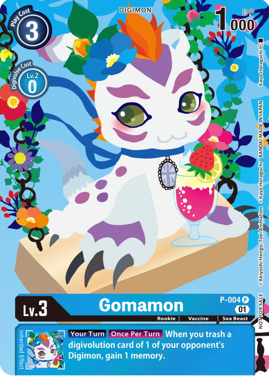 Gomamon [P-004] (Tamer's Card Set 2 Floral Fun) [Promotional Cards] | Play N Trade Winnipeg