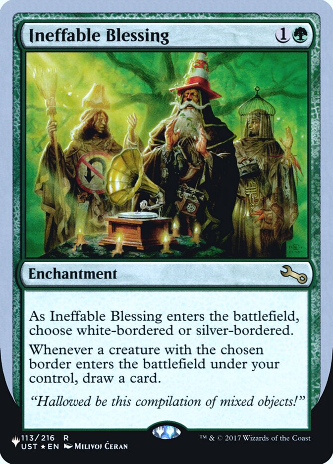 Ineffable Blessing (Bordered) (Unfinity Foil Edition) [The List] | Play N Trade Winnipeg