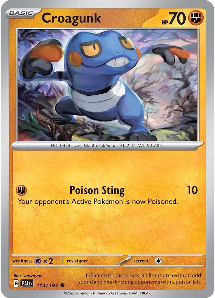 Croagunk (114/193) [Scarlet & Violet: Paldea Evolved] | Play N Trade Winnipeg