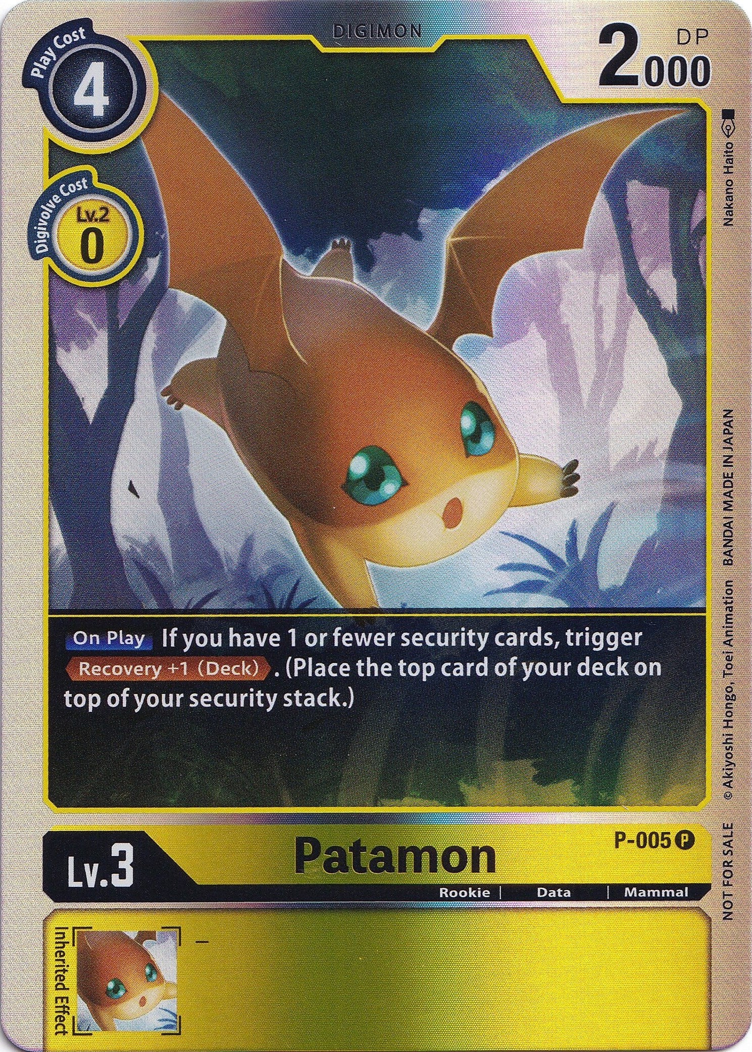 Patamon [P-005] (Rainbow Foil) [Promotional Cards] | Play N Trade Winnipeg