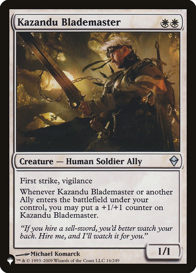 Kazandu Blademaster [The List] | Play N Trade Winnipeg