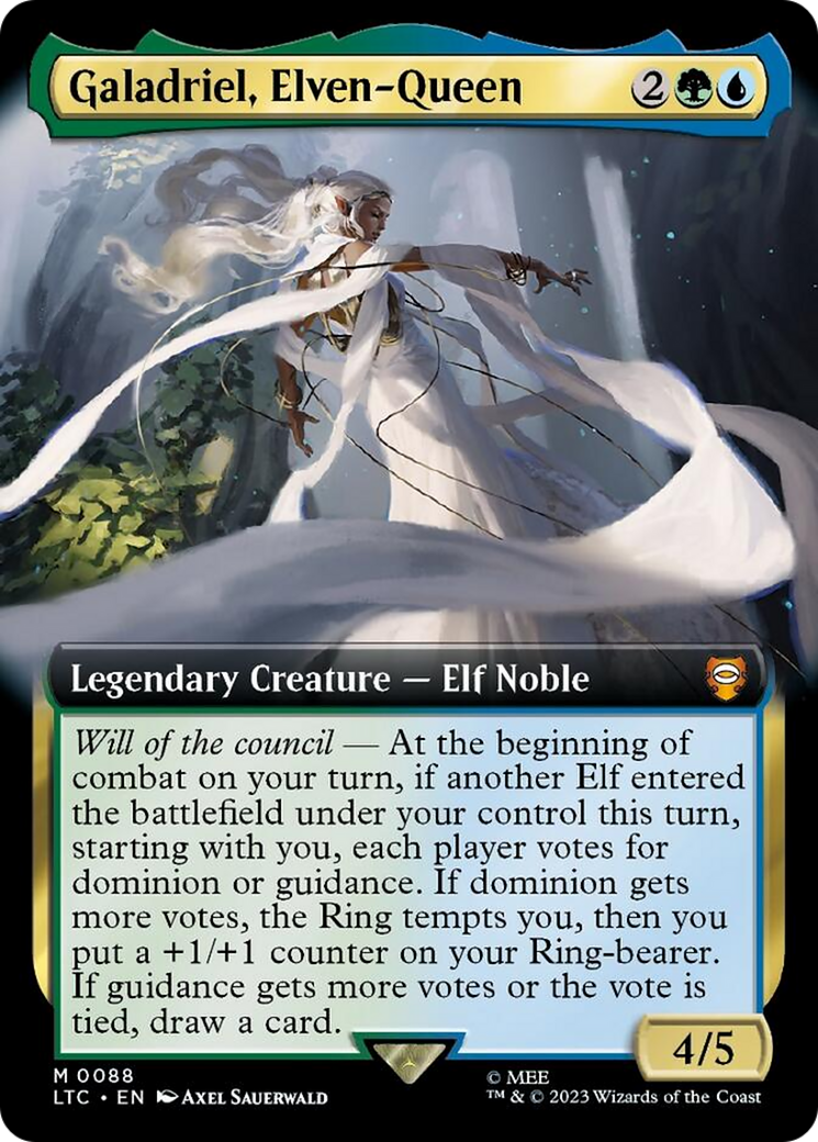 Galadriel, Elven-Queen (Extended Art) [The Lord of the Rings: Tales of Middle-Earth Commander] | Play N Trade Winnipeg