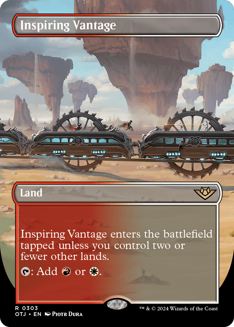 Inspiring Vantage (Borderless) [Outlaws of Thunder Junction] | Play N Trade Winnipeg