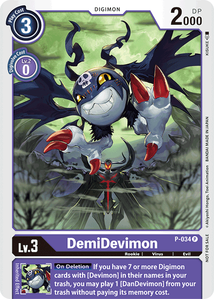 DemiDevimon [P-034] [Promotional Cards] | Play N Trade Winnipeg