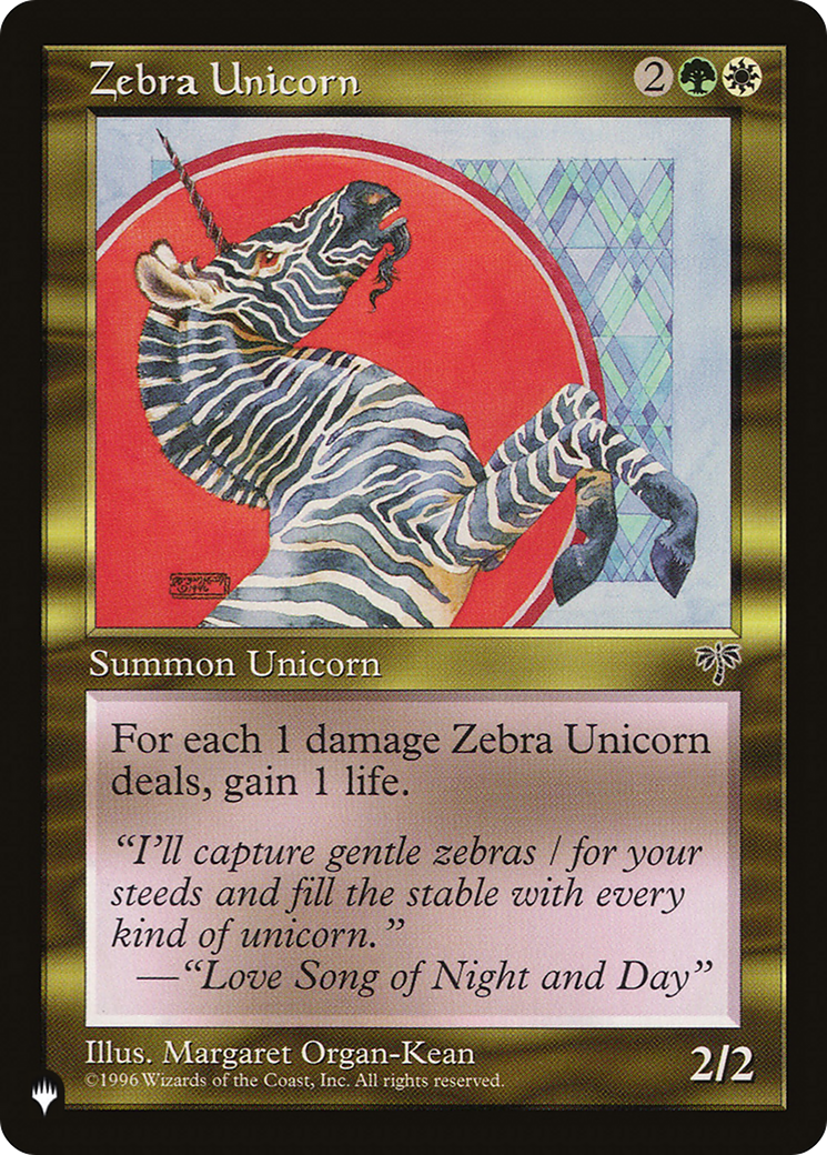 Zebra Unicorn [The List] | Play N Trade Winnipeg