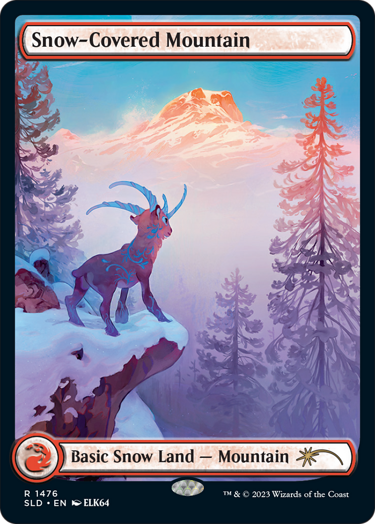 Snow-Covered Mountain (1476) (Rainbow Foil) [Secret Lair Drop Series] | Play N Trade Winnipeg