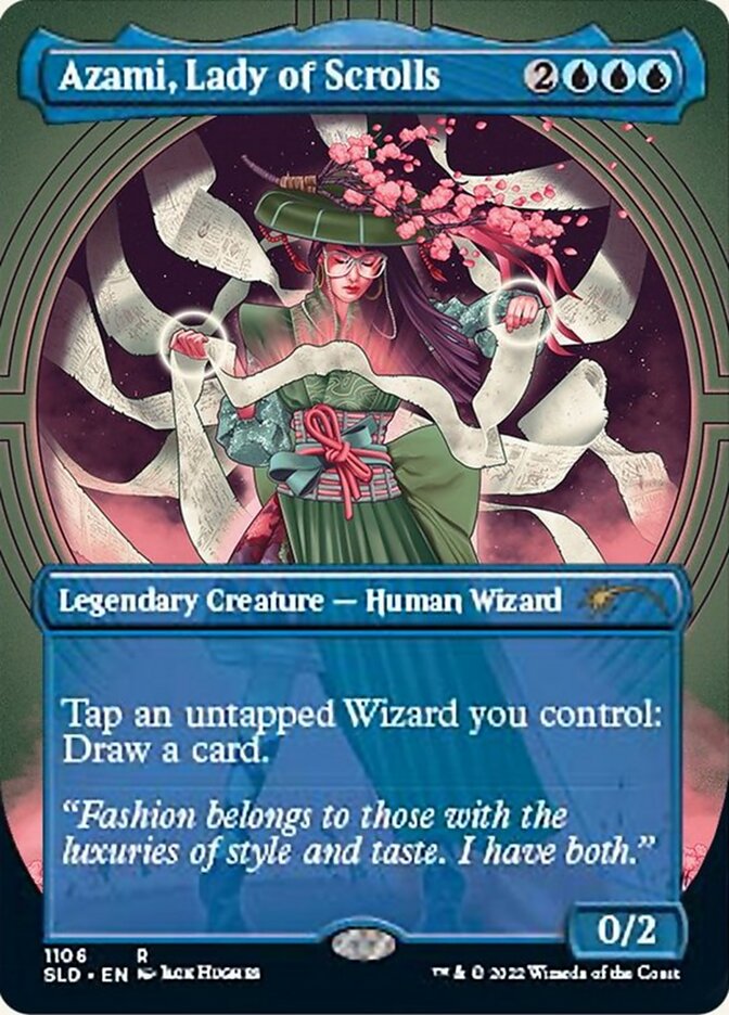 Azami, Lady of Scrolls (Borderless) [Secret Lair Drop Series] | Play N Trade Winnipeg