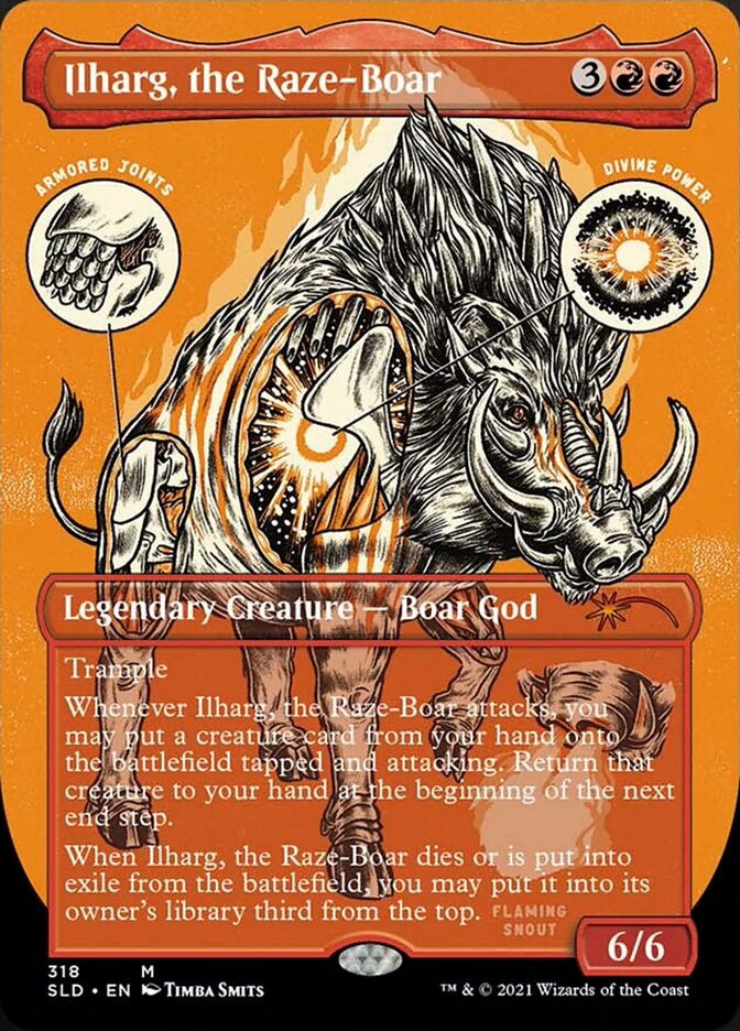 Ilharg, the Raze-Boar (Borderless Foil Etched) [Secret Lair Drop Series] | Play N Trade Winnipeg