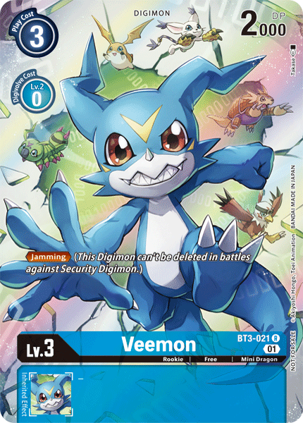 Veemon [BT3-021] (1-Year Anniversary Box Topper) [Promotional Cards] | Play N Trade Winnipeg