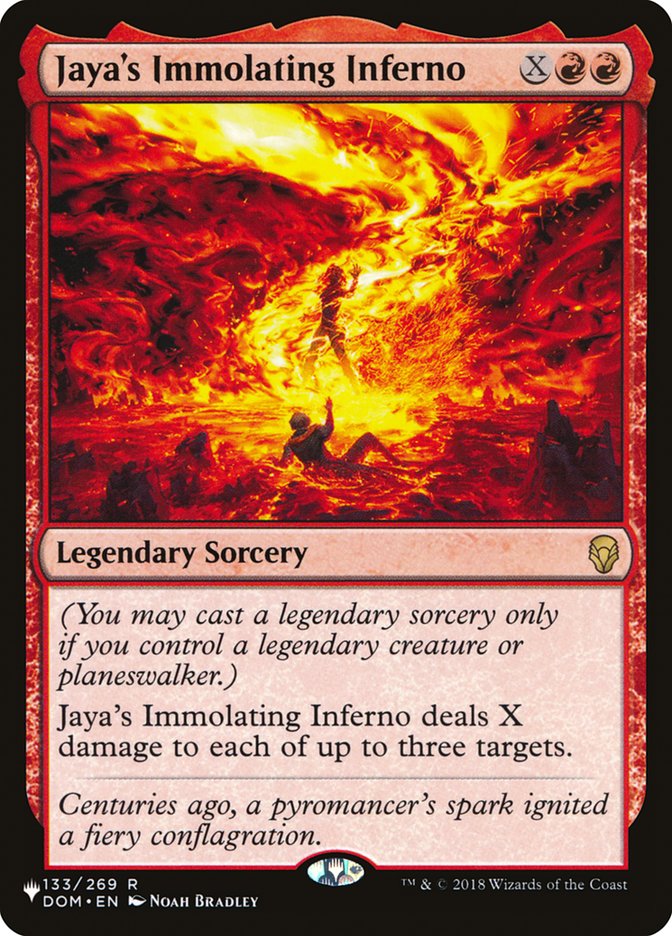 Jaya's Immolating Inferno [The List] | Play N Trade Winnipeg