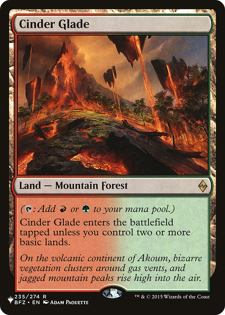 Cinder Glade [The List] | Play N Trade Winnipeg