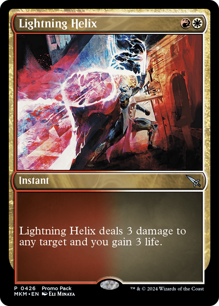 Lightning Helix (Promo Pack) [Murders at Karlov Manor Promos] | Play N Trade Winnipeg