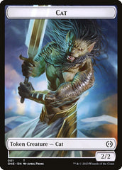 Phyrexian Mite (012) // Cat Double-Sided Token [Phyrexia: All Will Be One Tokens] | Play N Trade Winnipeg