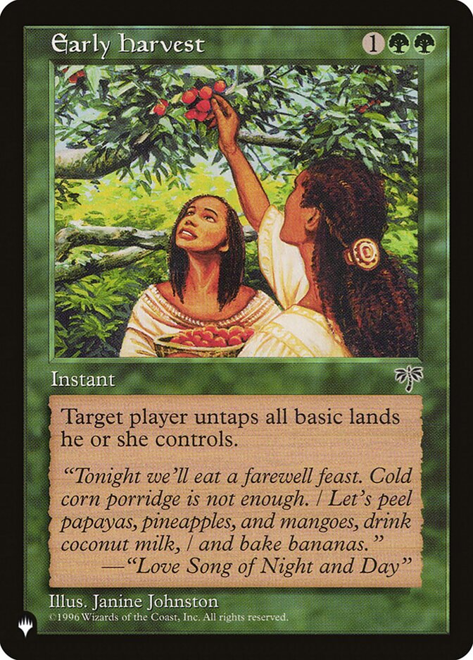 Early Harvest [The List] | Play N Trade Winnipeg