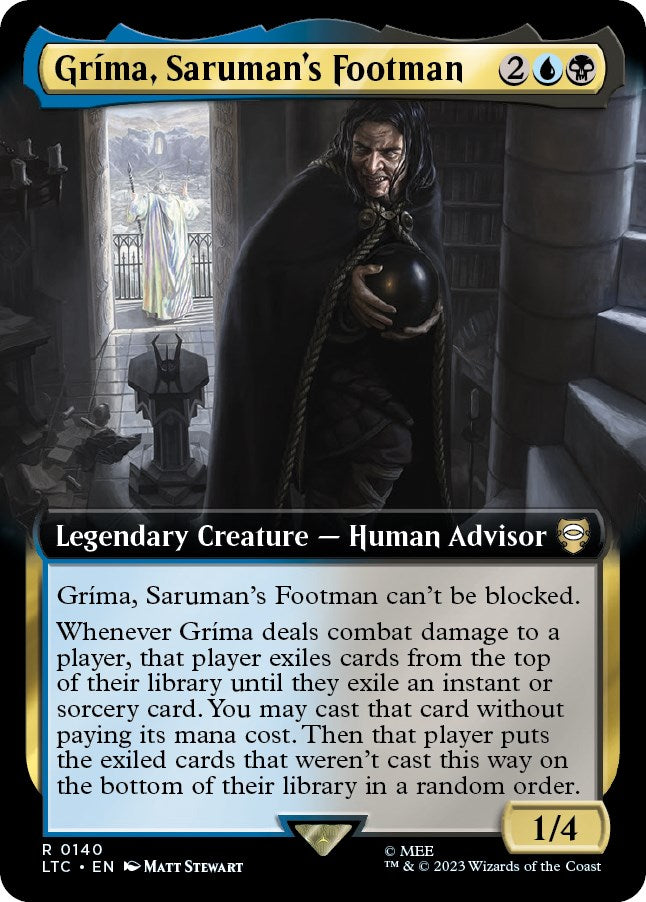 Grima, Saruman's Footman (Extended Art) [The Lord of the Rings: Tales of Middle-Earth Commander] | Play N Trade Winnipeg