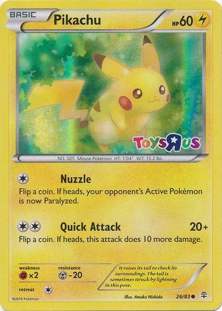 Pikachu (26/83) (Toys R Us Promo) [Miscellaneous Cards] | Play N Trade Winnipeg