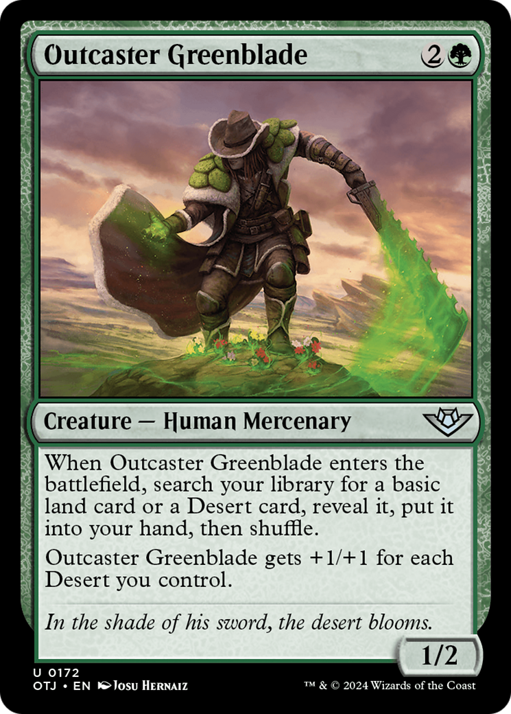 Outcaster Greenblade [Outlaws of Thunder Junction] | Play N Trade Winnipeg