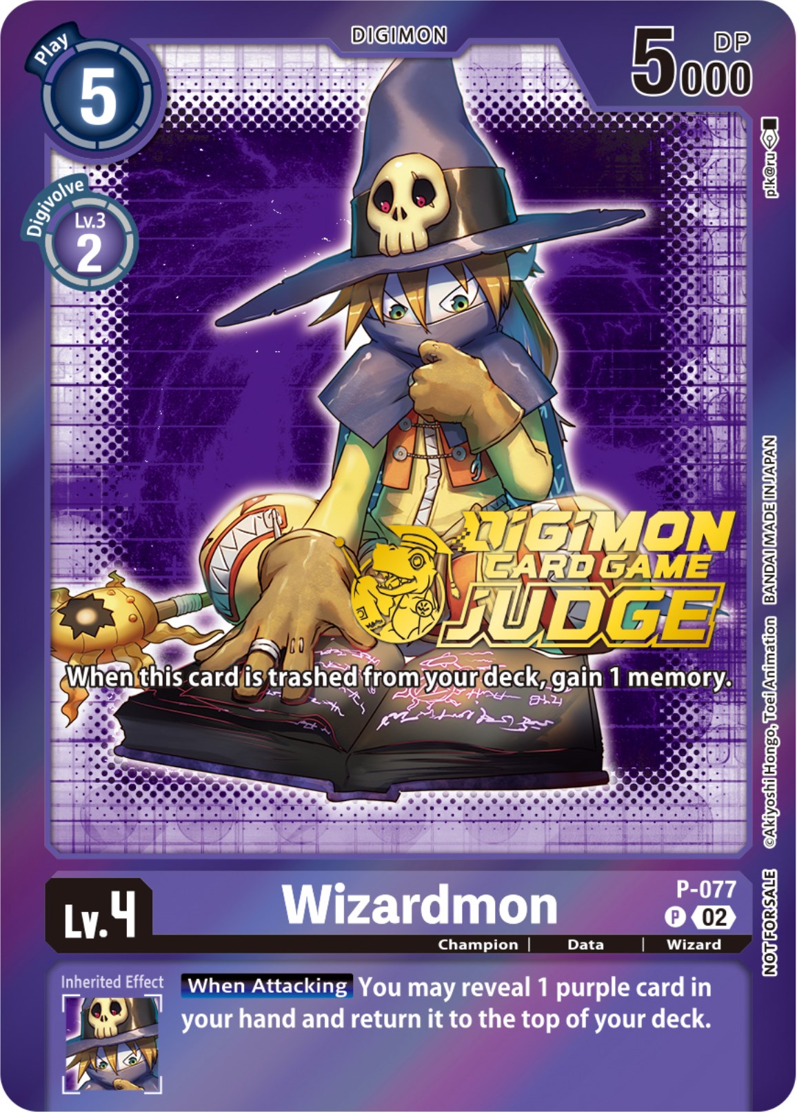 Wizardmon [P-077] (Judge Pack 4) [Promotional Cards] | Play N Trade Winnipeg
