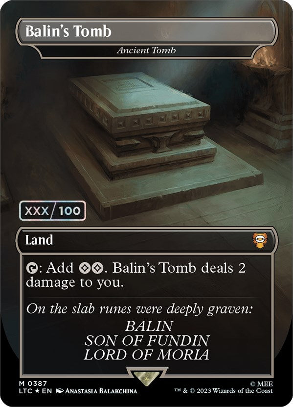 Balin's Tomb - Ancient Tomb (Serialized) [The Lord of the Rings: Tales of Middle-Earth Commander] | Play N Trade Winnipeg
