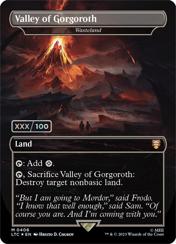 Valley of Gorgoroth - Wasteland (Serialized) [The Lord of the Rings: Tales of Middle-Earth Commander] | Play N Trade Winnipeg