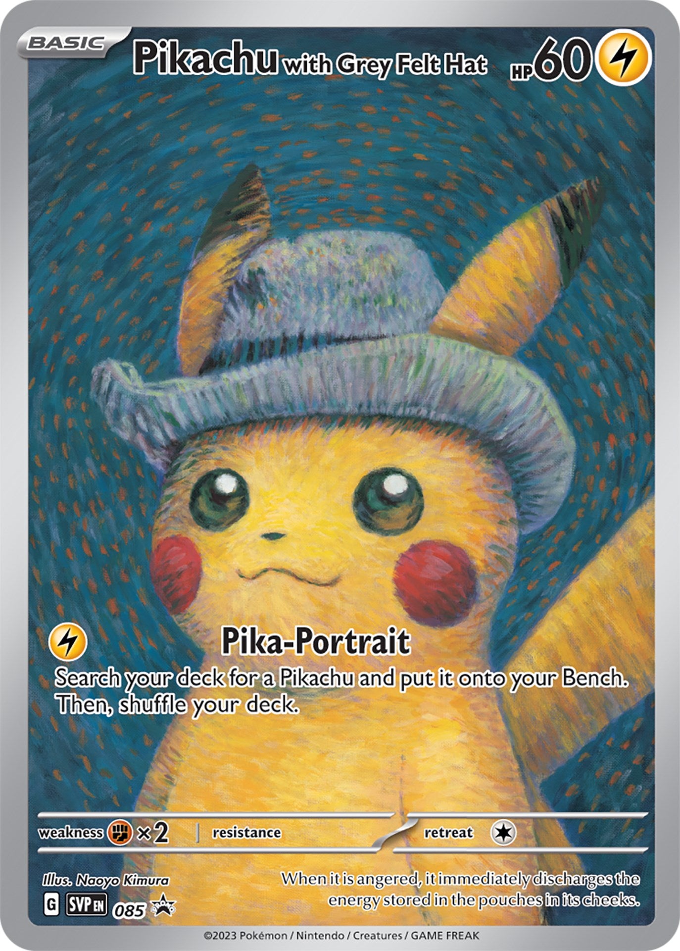 Pikachu with Grey Felt Hat (085) [Scarlet & Violet: Black Star Promos] | Play N Trade Winnipeg