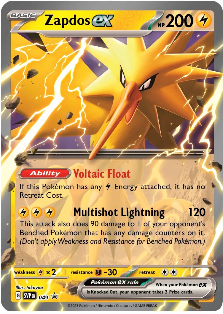 Zapdos ex (049) (Jumbo Card) [Scarlet & Violet: Black Star Promos] | Play N Trade Winnipeg