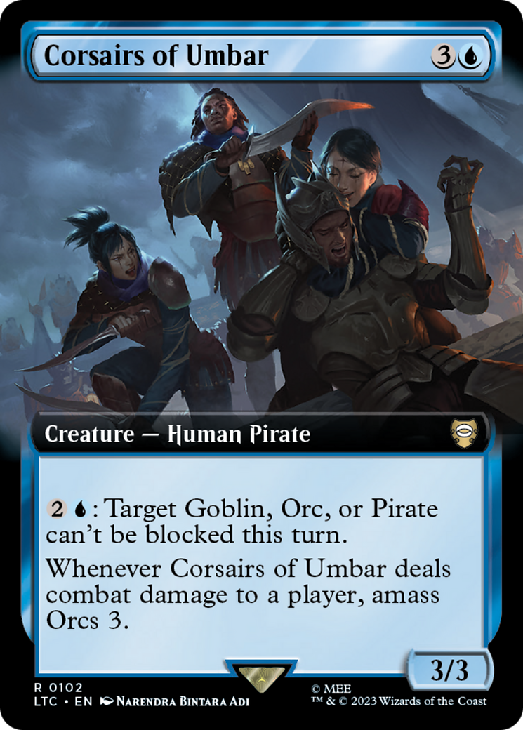 Corsairs of Umbar (Extended Art) [The Lord of the Rings: Tales of Middle-Earth Commander] | Play N Trade Winnipeg