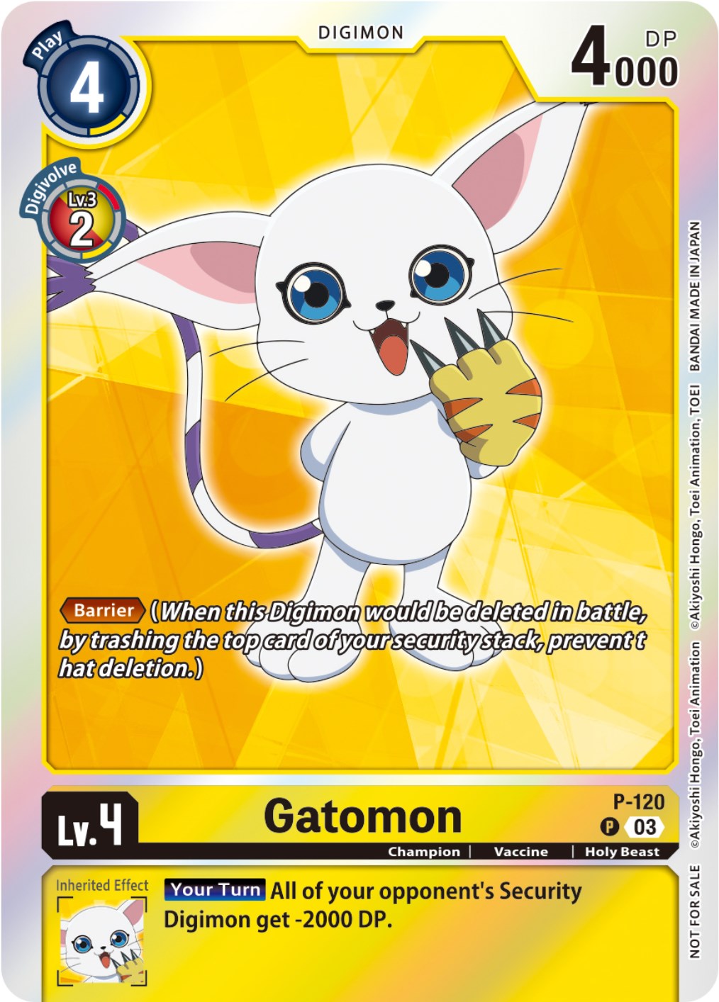 Gatomon [P-120] (Tamer Party Pack -The Beginning- Ver. 2.0) [Promotional Cards] | Play N Trade Winnipeg