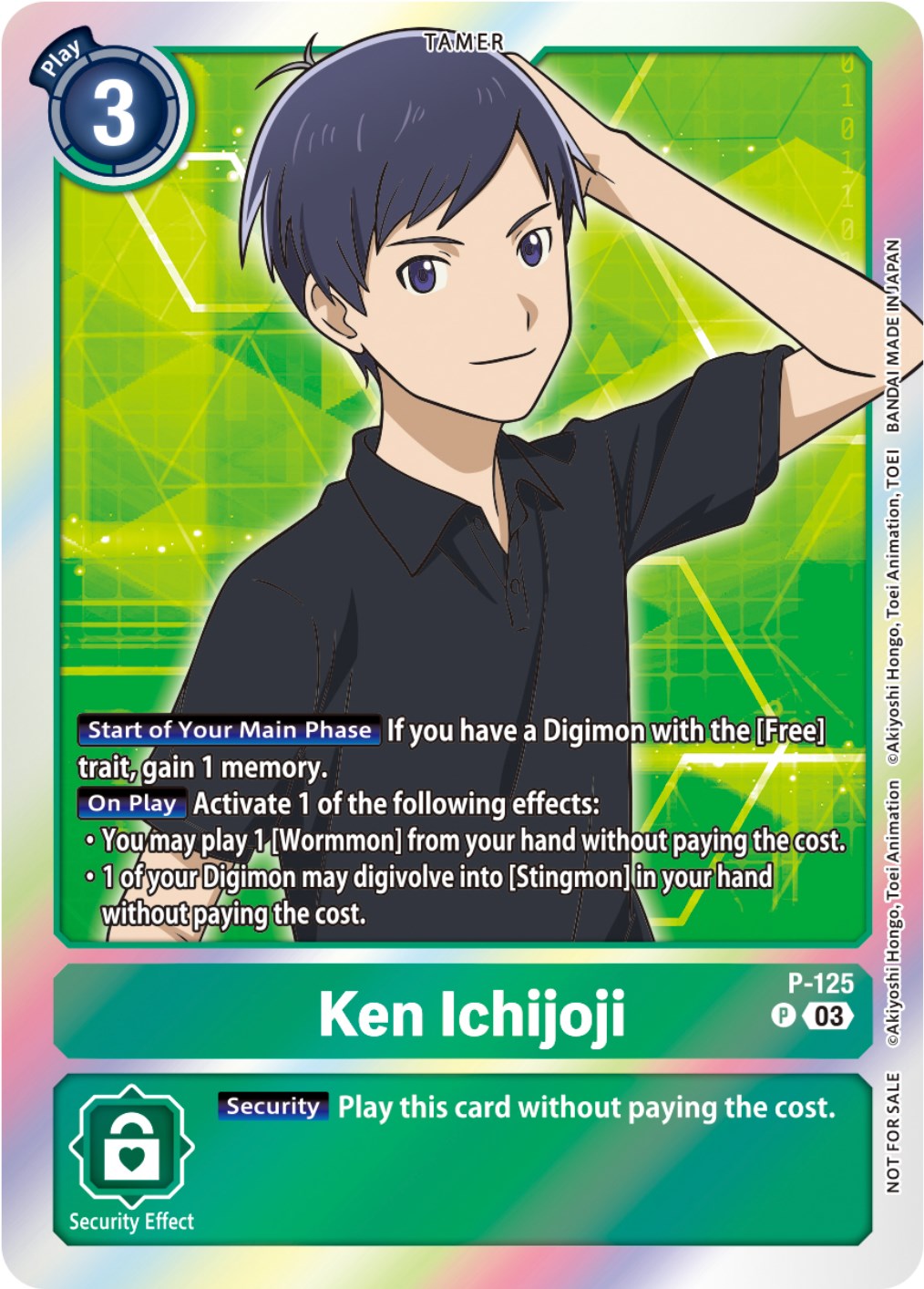 Ken Ichijoji [P-125] (Tamer Party Pack -The Beginning- Ver. 2.0) [Promotional Cards] | Play N Trade Winnipeg