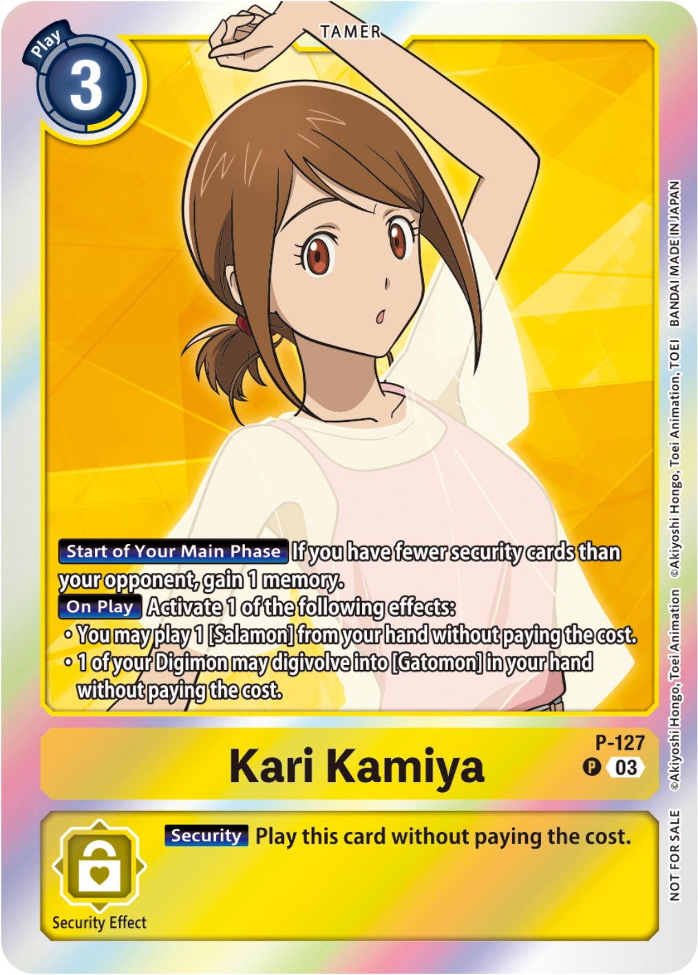 Kari Kamiya [P-127] (Tamer Party Pack -The Beginning- Ver. 2.0) [Promotional Cards] | Play N Trade Winnipeg