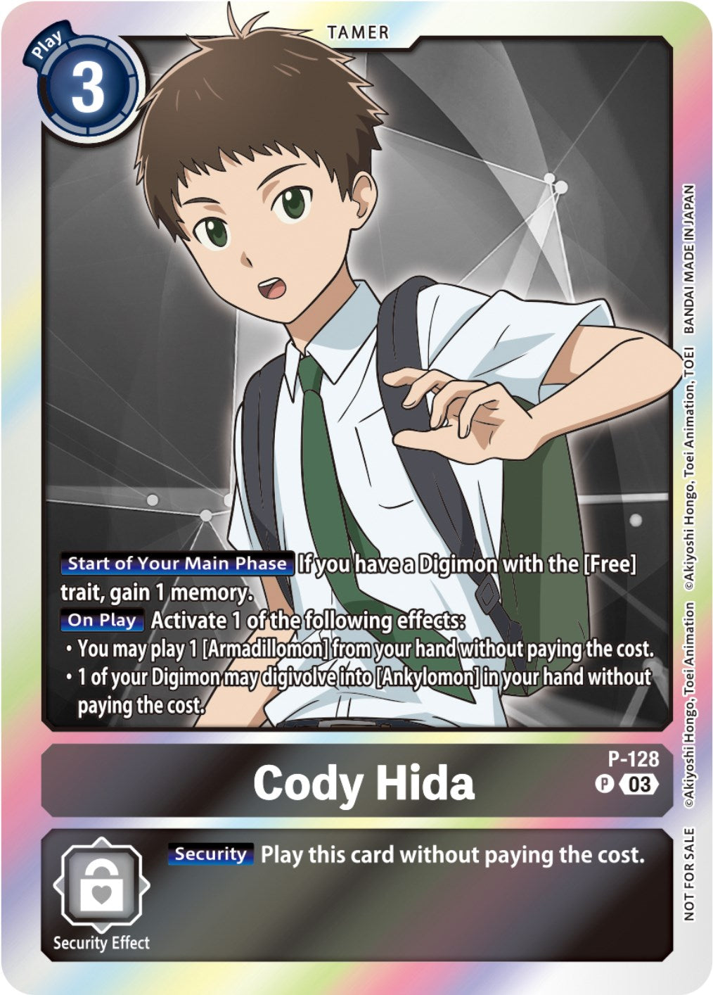 Cody Hida [P-128] (Tamer Party Pack -The Beginning- Ver. 2.0) [Promotional Cards] | Play N Trade Winnipeg