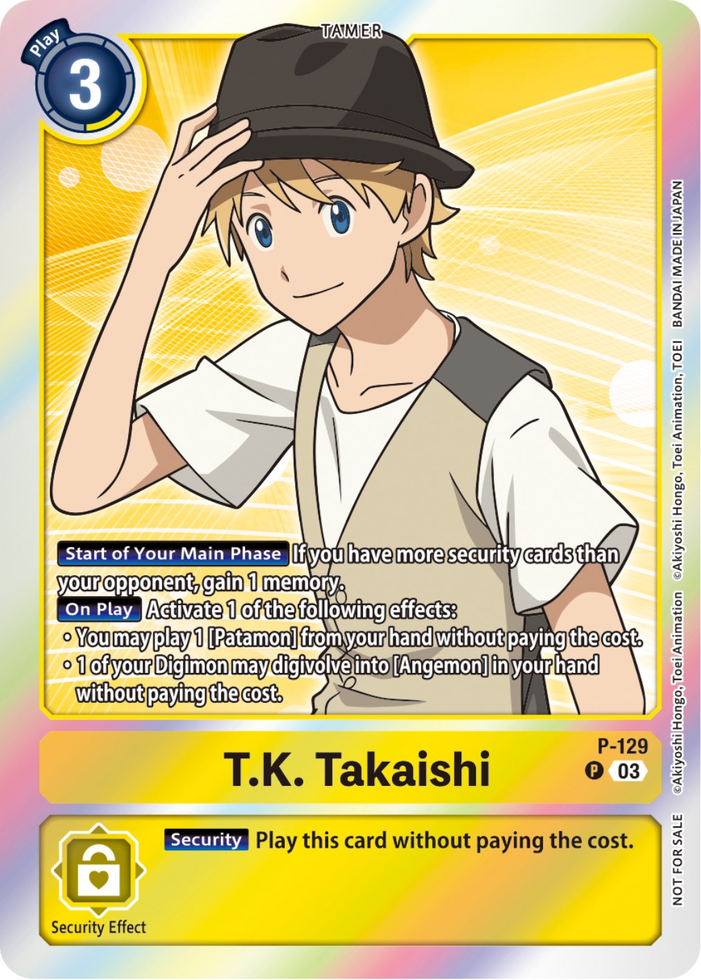 T.K. Takaishi [P-129] (Tamer Party Pack -The Beginning- Ver. 2.0) [Promotional Cards] | Play N Trade Winnipeg