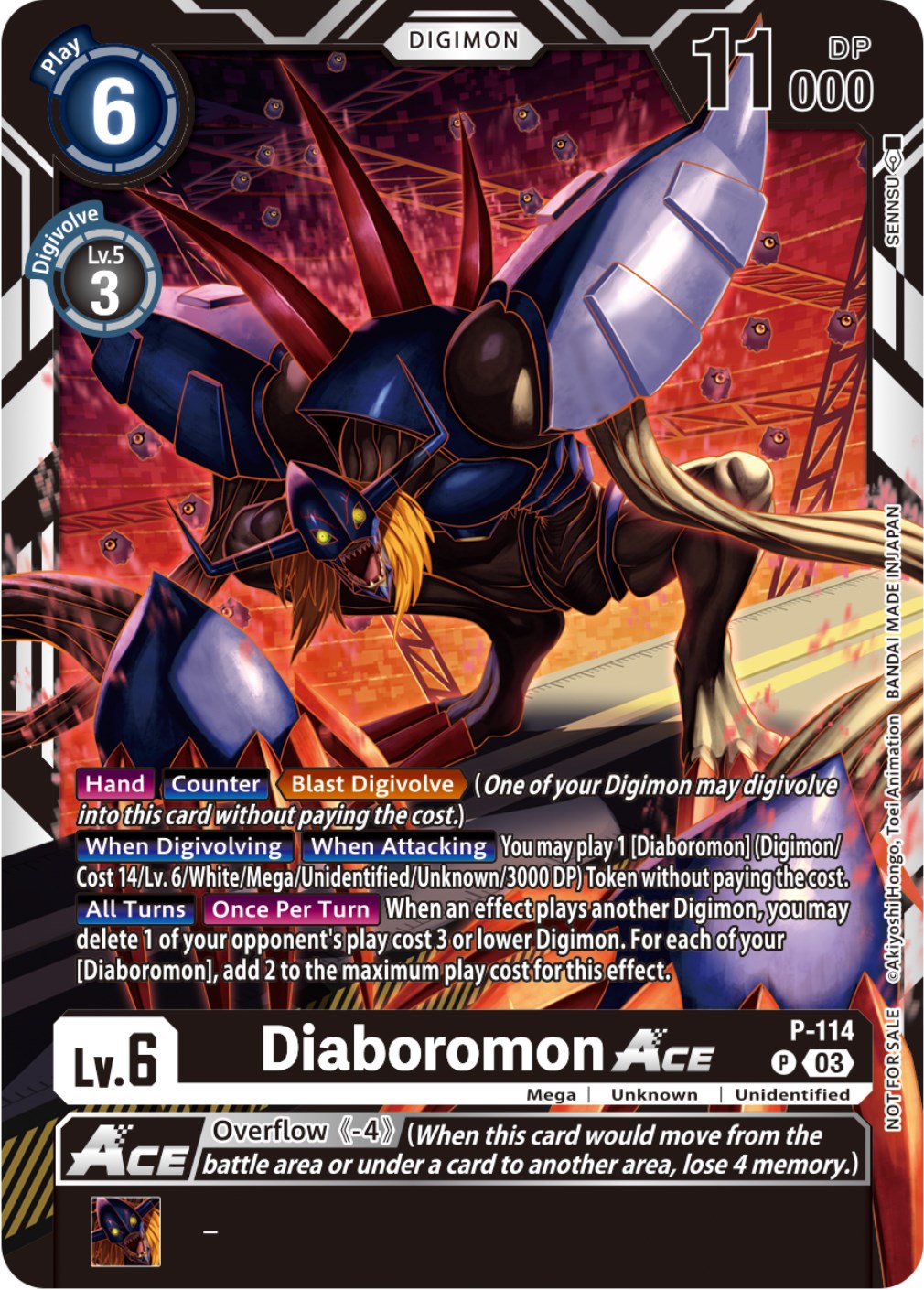 Diaboromon Ace [P-114] (3rd Anniversary Survey Pack) [Promotional Cards] | Play N Trade Winnipeg