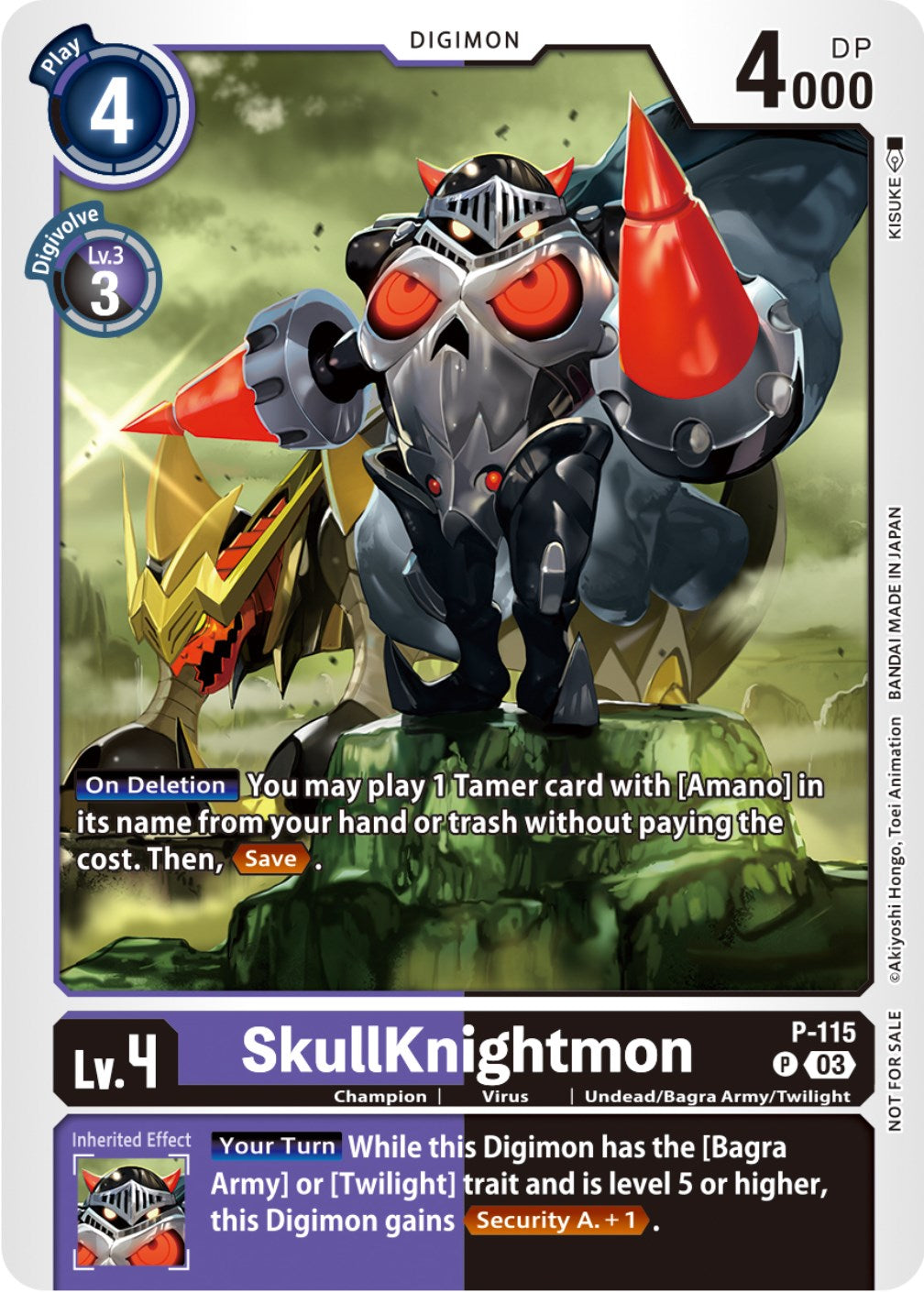 SkullKnightmon [P-115] (3rd Anniversary Survey Pack) [Promotional Cards] | Play N Trade Winnipeg