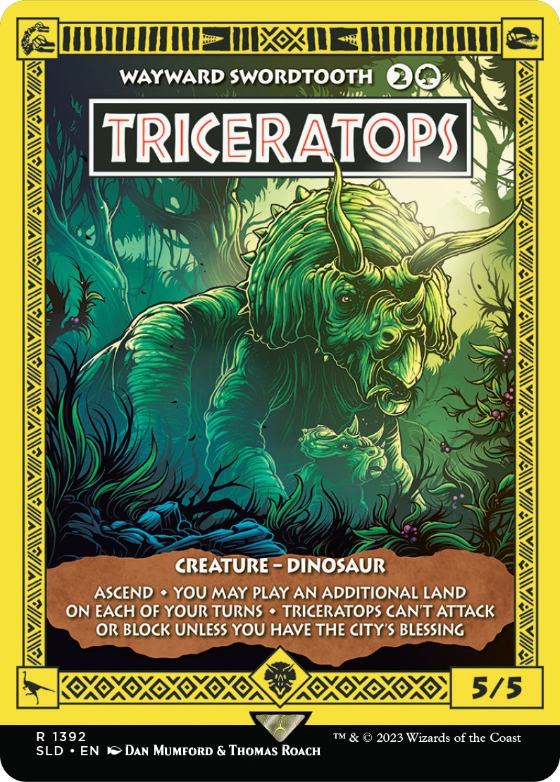 Triceratops - Wayward Swordtooth [Secret Lair Drop Series] | Play N Trade Winnipeg